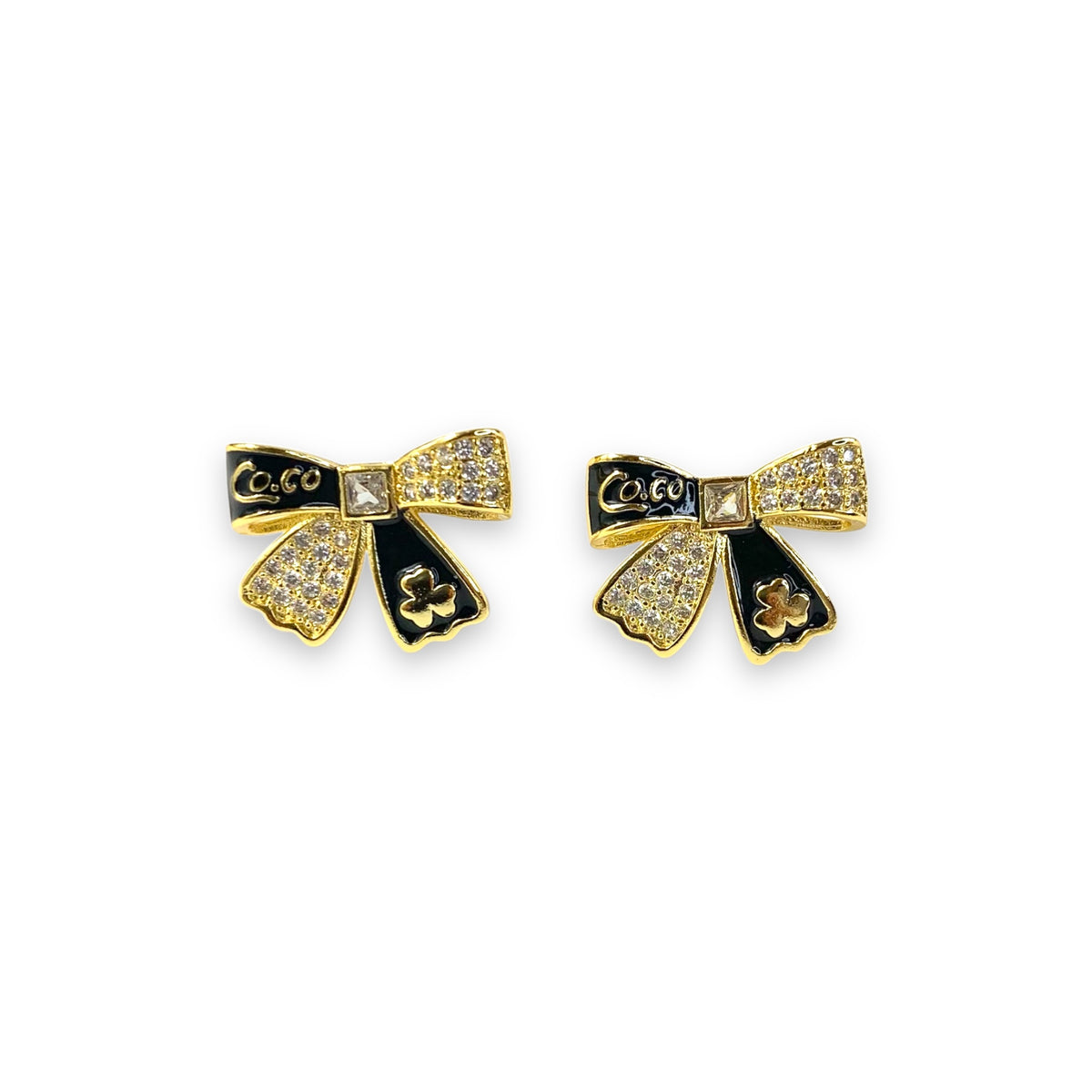 Golden Belle Bow Earrings