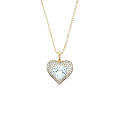 Ann Rose Gold Heart Necklace