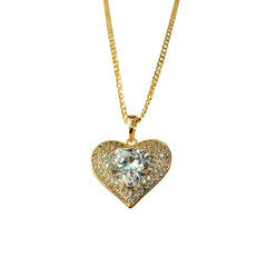 Ann Rose Gold Heart Necklace