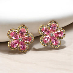 Blossom Radiance Flower Earrings