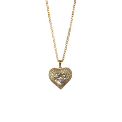 Ann Rose Gold Heart Necklace