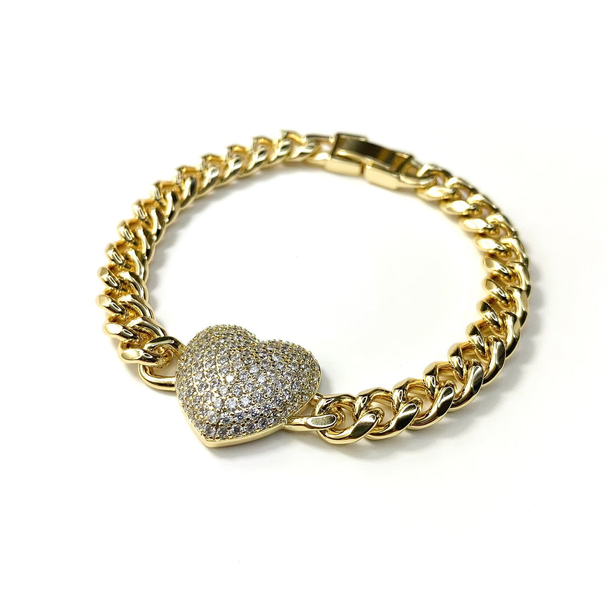 Princess Diamond Heart Bracelet