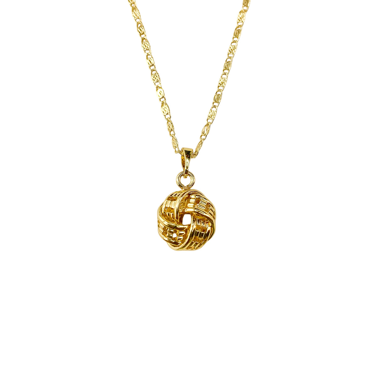 Eternal Woven Knot Necklace