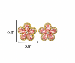 Blossom Radiance Flower Earrings