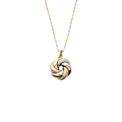 Valentina Flower Three Golds Necklace