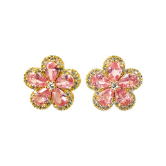 Blossom Radiance Flower Earrings