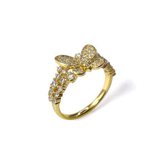 Princess Diamond Butterfly Ring