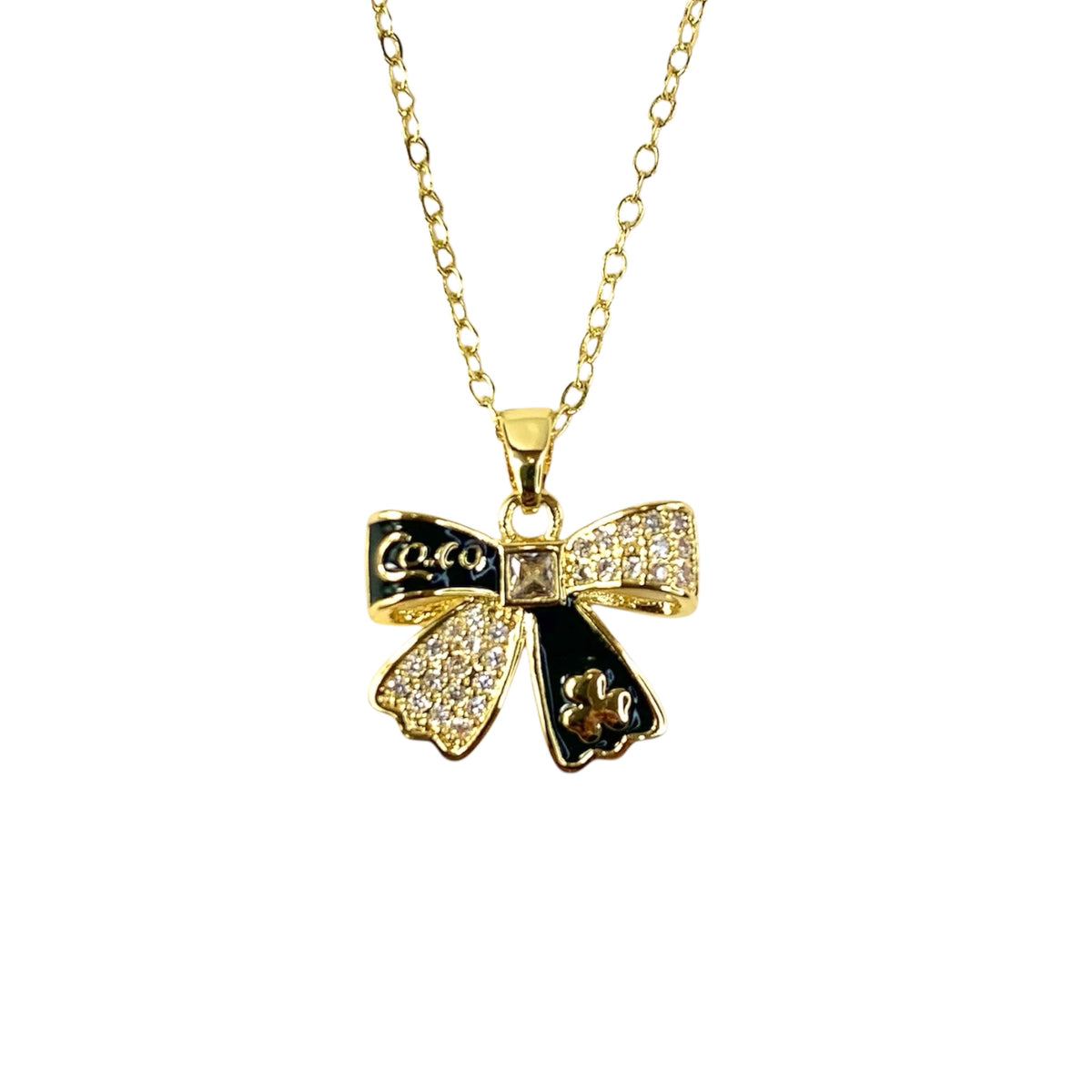 Golden Belle Bow Necklace