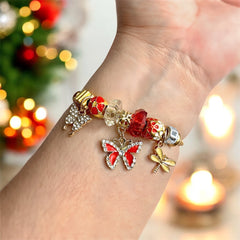 Flora Butterfly Charm Bracelet